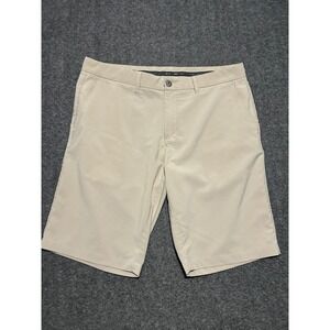 Primo golf shorts performance stretch beige mens fit 36 (tag 38) 11" inseam